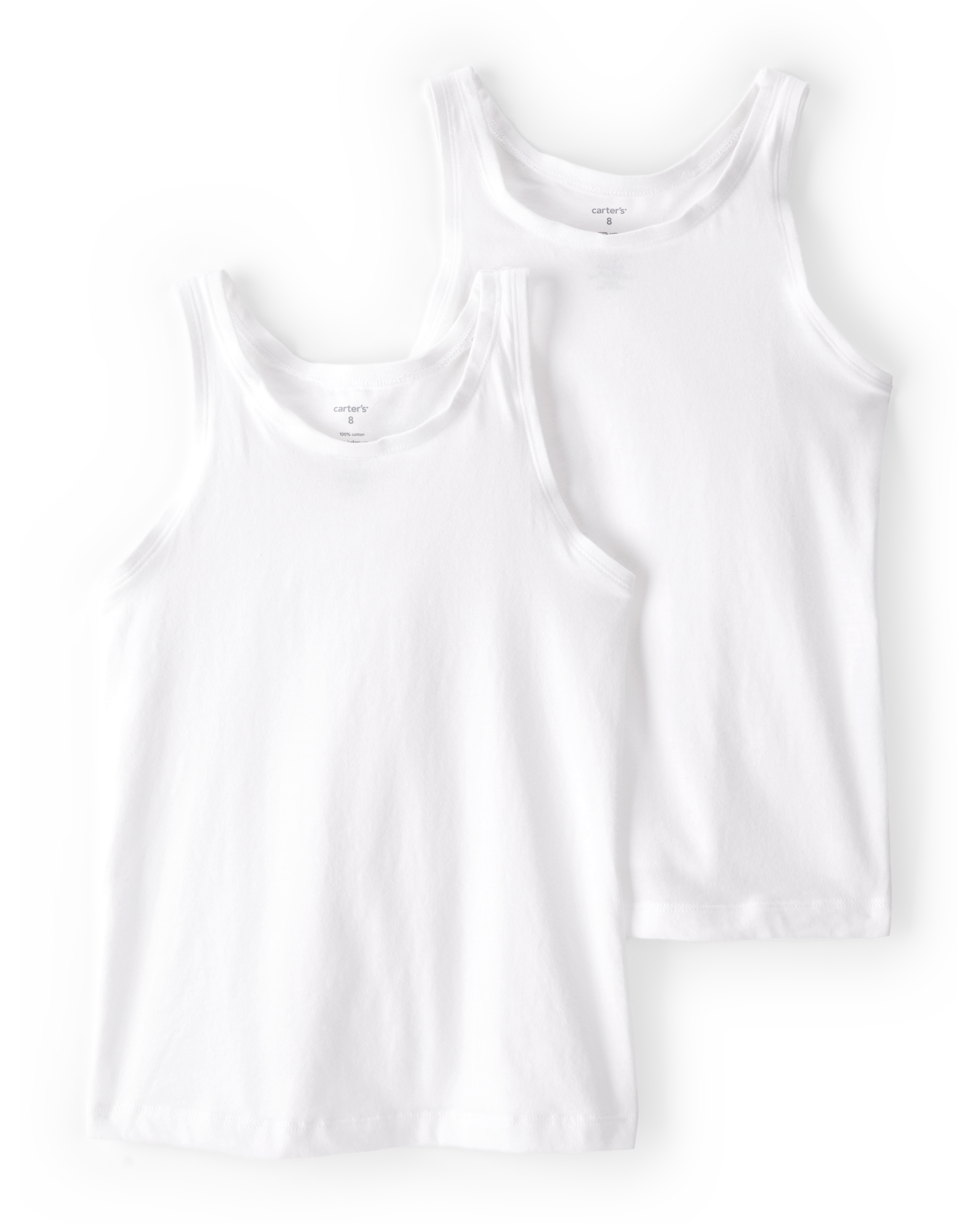 Kid 2-Pack Cotton Cami Tanks