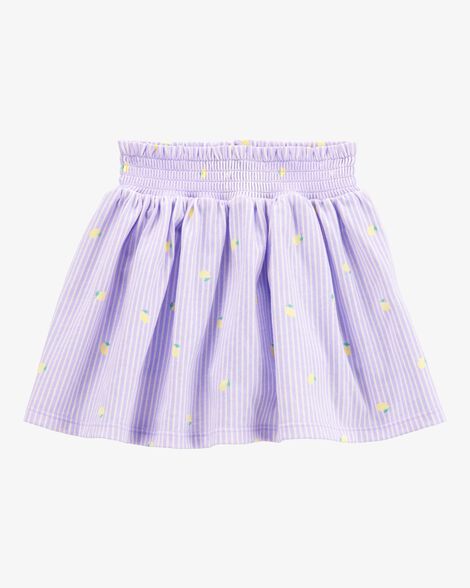  Product image 1 of Toddler Striped Lemon Print Skort - Purple