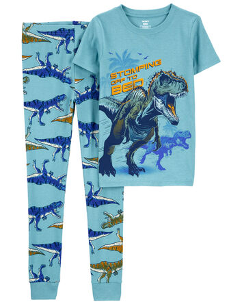 Kid 2-Piece Dinosaur 100% Snug Fit Cotton Pajamas