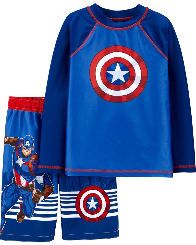 Carter S Captain America Rashguard Set Carters Com