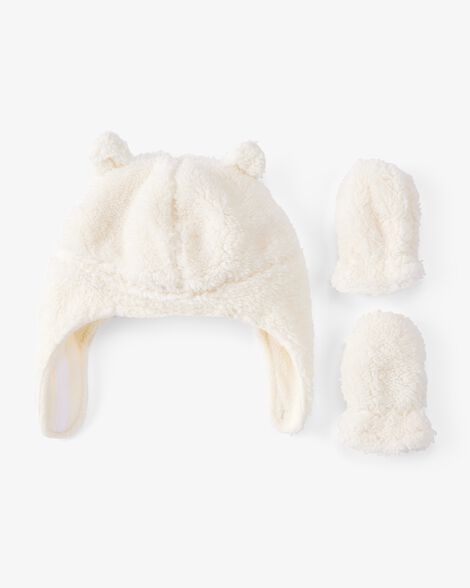  Product image 1 of Baby 2-Pack Sherpa Hat & Mitten Set