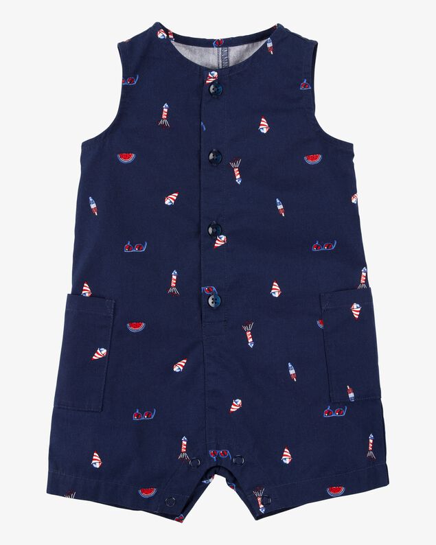 Product image 1 of Baby 4th Of July Button-Down Romper
