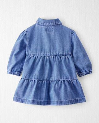 Product image 2 of Baby Girl Organic Cotton Chambray Dress
