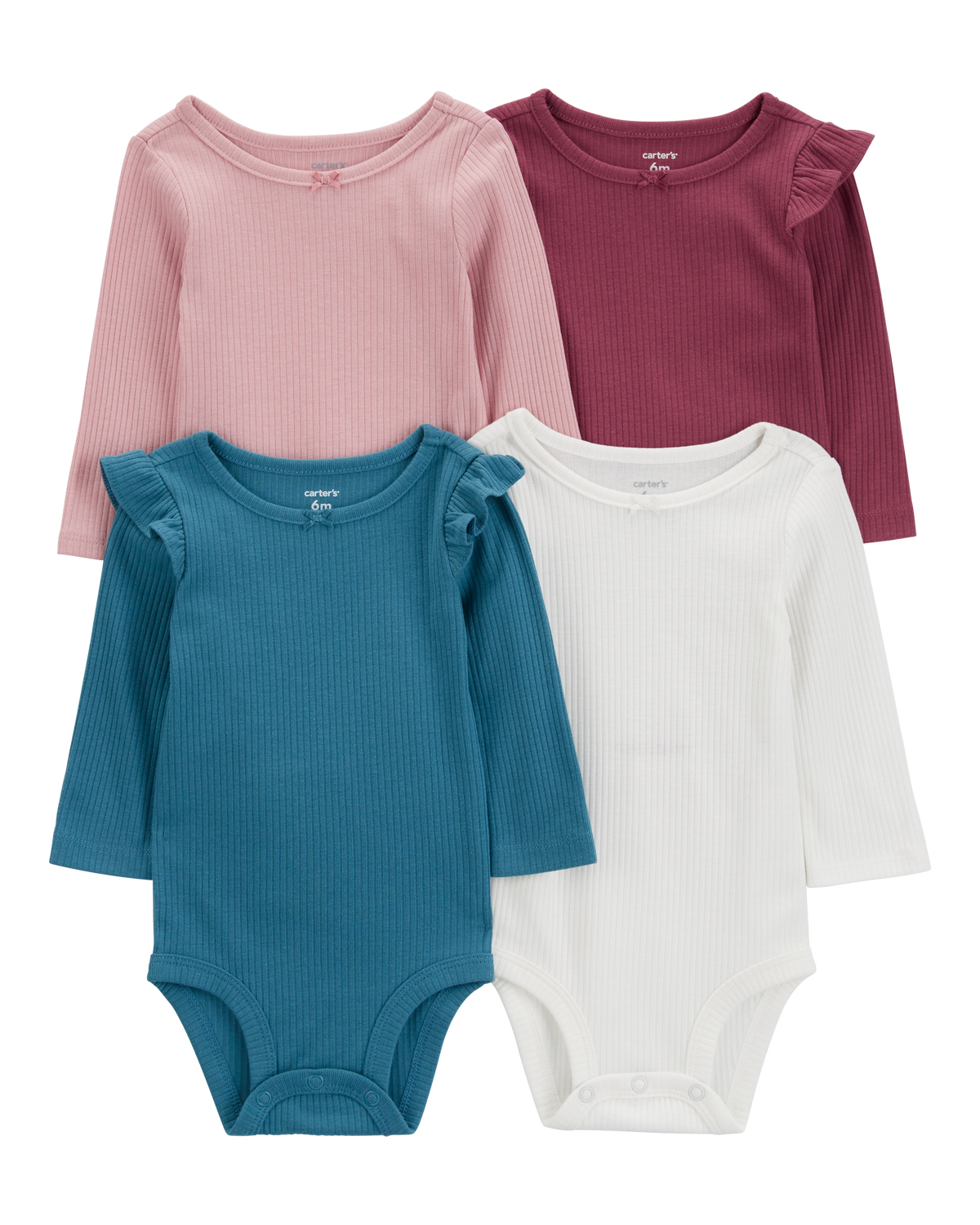 Baby 4-Pack Long-Sleeve Original Bodysuits - Carter's | Carter's