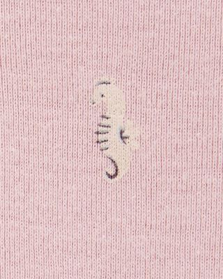 Product image 2 of Baby 5-Pack Seahorse Short-Sleeve Bodysuits