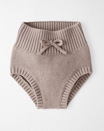 Baby High-Waist Organic Cotton Sweater Knit Diaper Cover