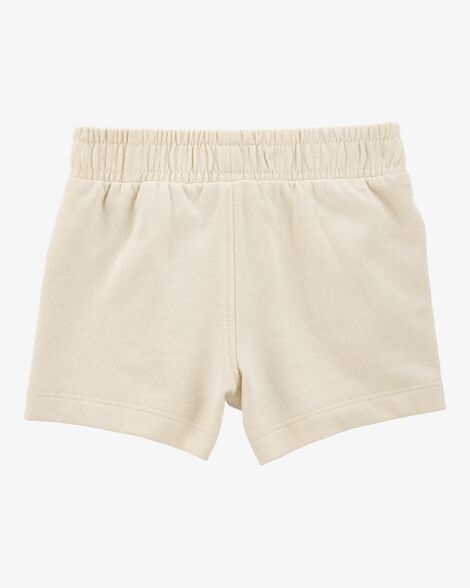  Product image 2 of Baby Pull-On French Terry Shorts - Ivory