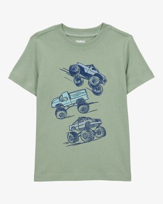 Product image 1 of Toddler Monster Truck Short-Sleeve Graphic Tee - Green