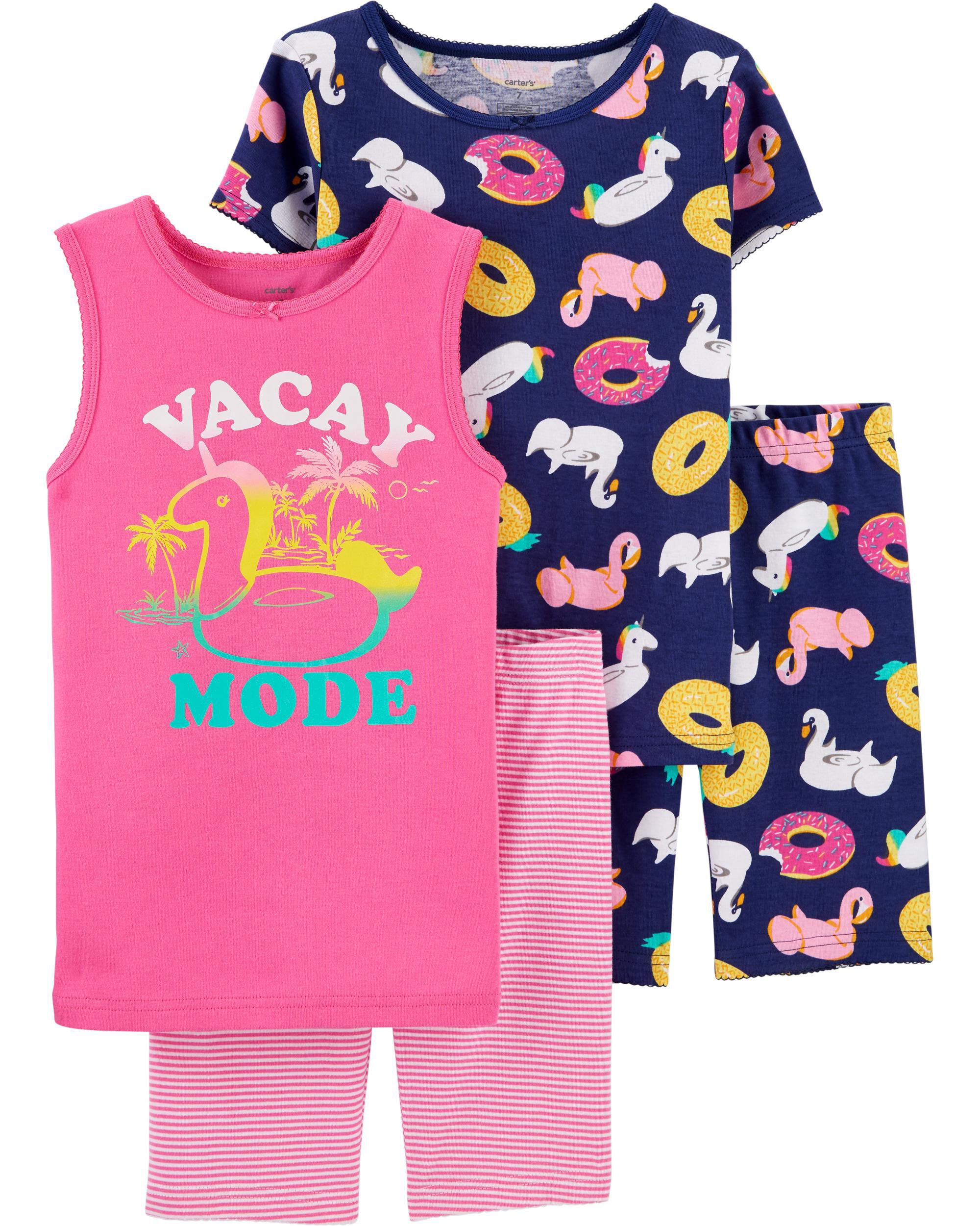 New Carter/'s Girls 1-Piece Unicorn Treats Fleece Footed Pajamas 6 7 8 10 12 14