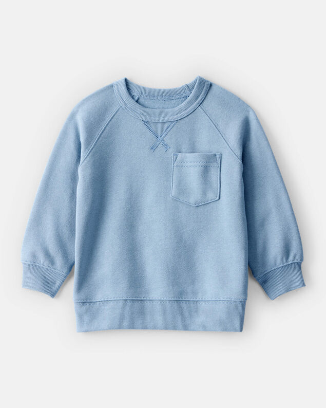 Product image 1 of Baby Boy DayDream Fleece Long-Sleeve Sweatshirt - Blue