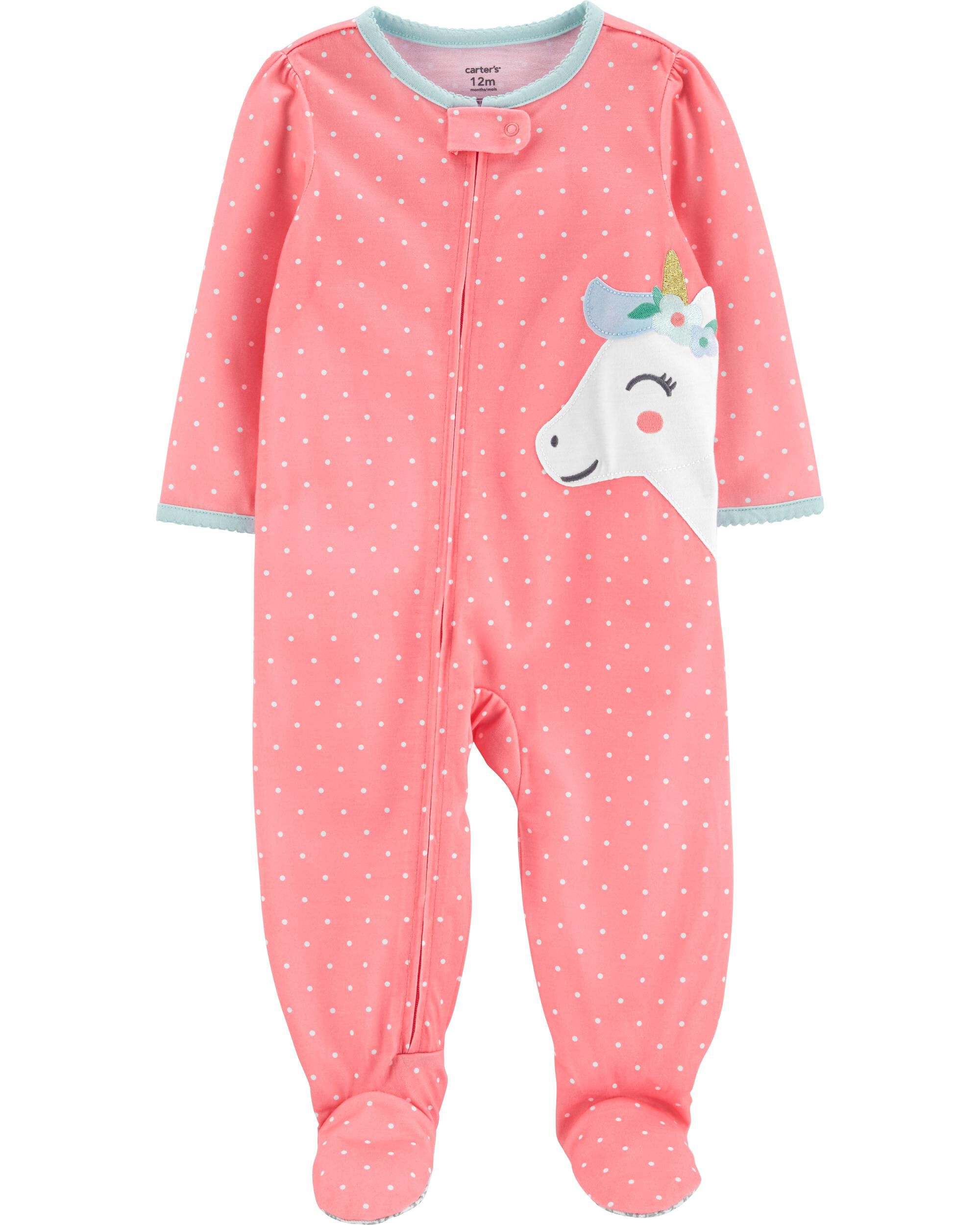 Carters loose fit footed pajamas Clearance