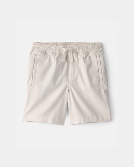 boys solid easter pull-on fashion shorts - ivory