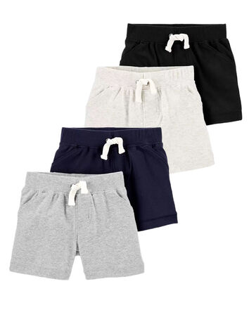 Baby 4-Pack Pull-On Shorts Set