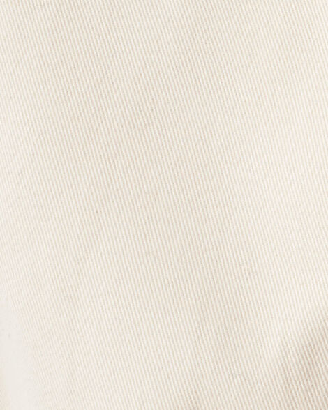 Product image 4 of Toddler Girl Cotton Cargo Joggers - Ivory