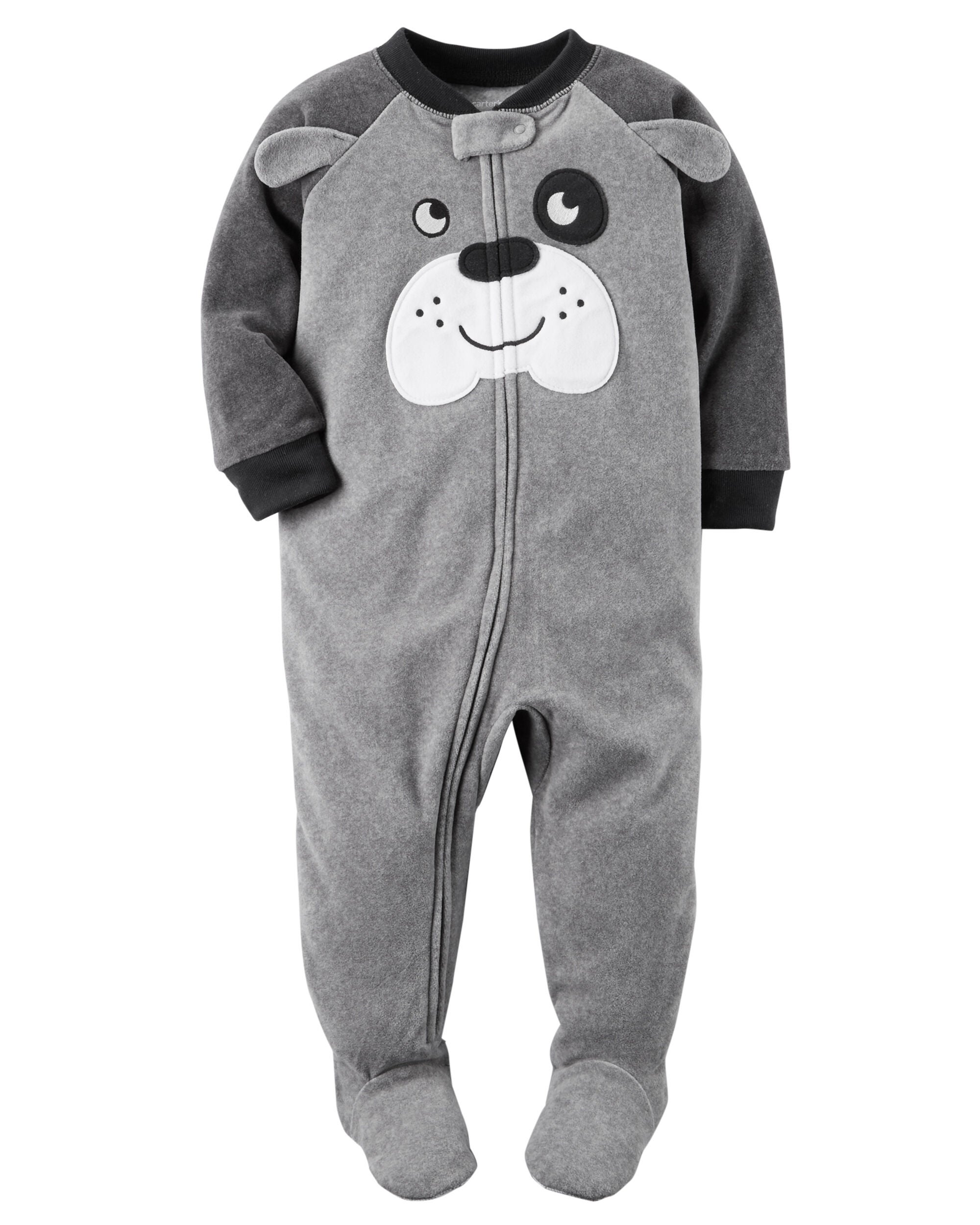 carters one piece fleece pajamas
