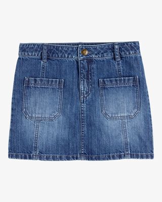 Product image 1 of Kid Icon Denim Skirt - Blue