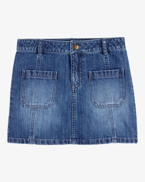 Product image 1 of Kid Icon Denim Skirt - Blue