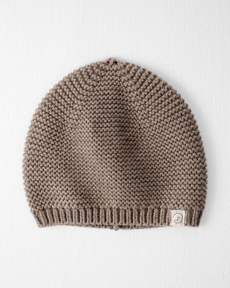 Baby Girl Organic Cotton Sweater Knit Cap