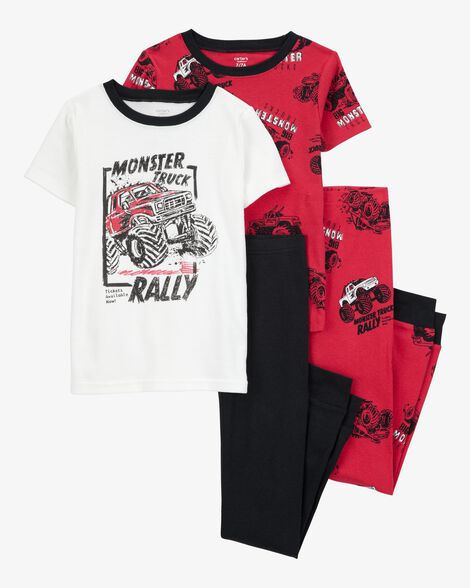  Product image 1 of Kid 4-Piece Truck Cotton Pajamas