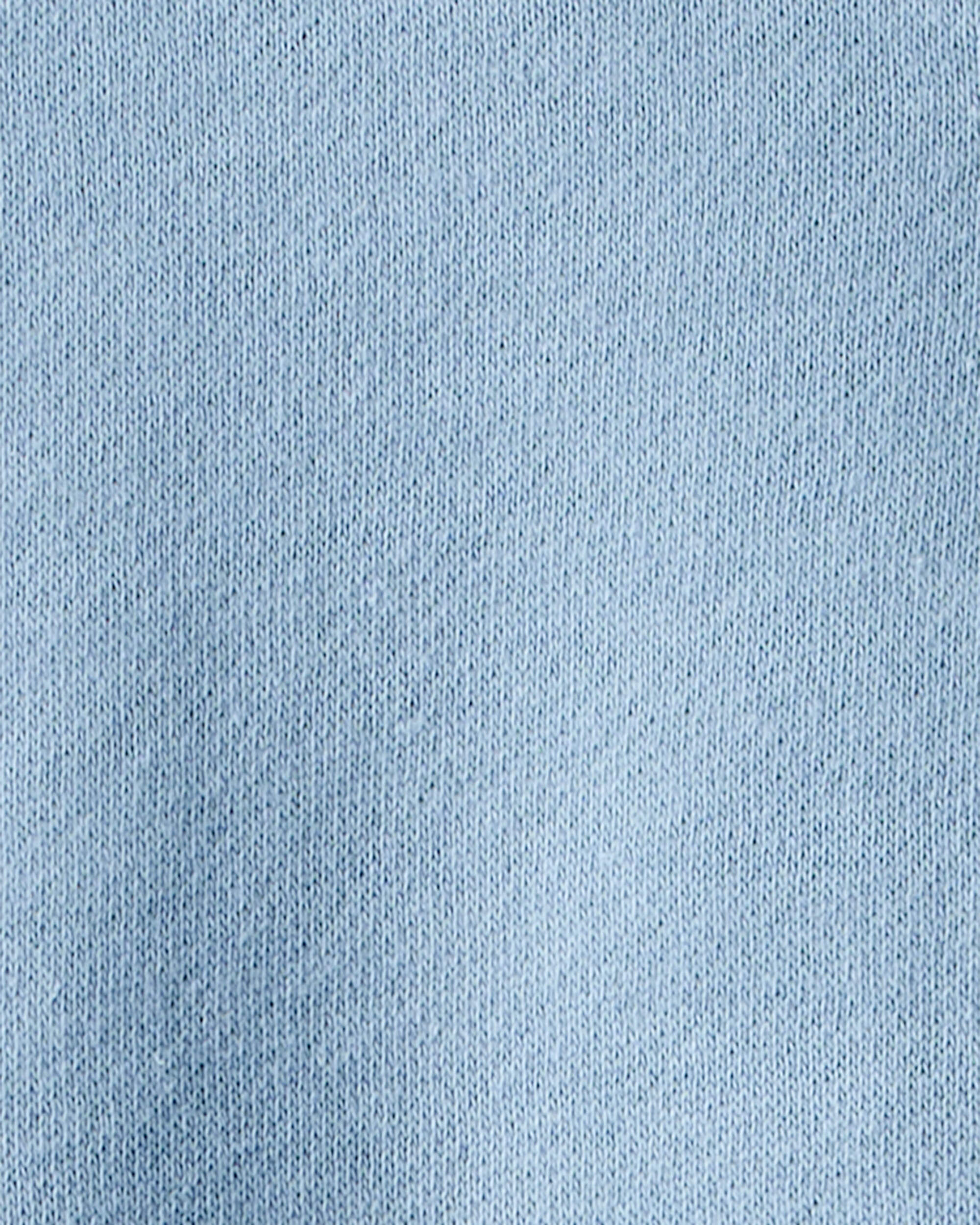 Baby Boy Solid Fleece Long-Sleeve Sweatshirt - Blue