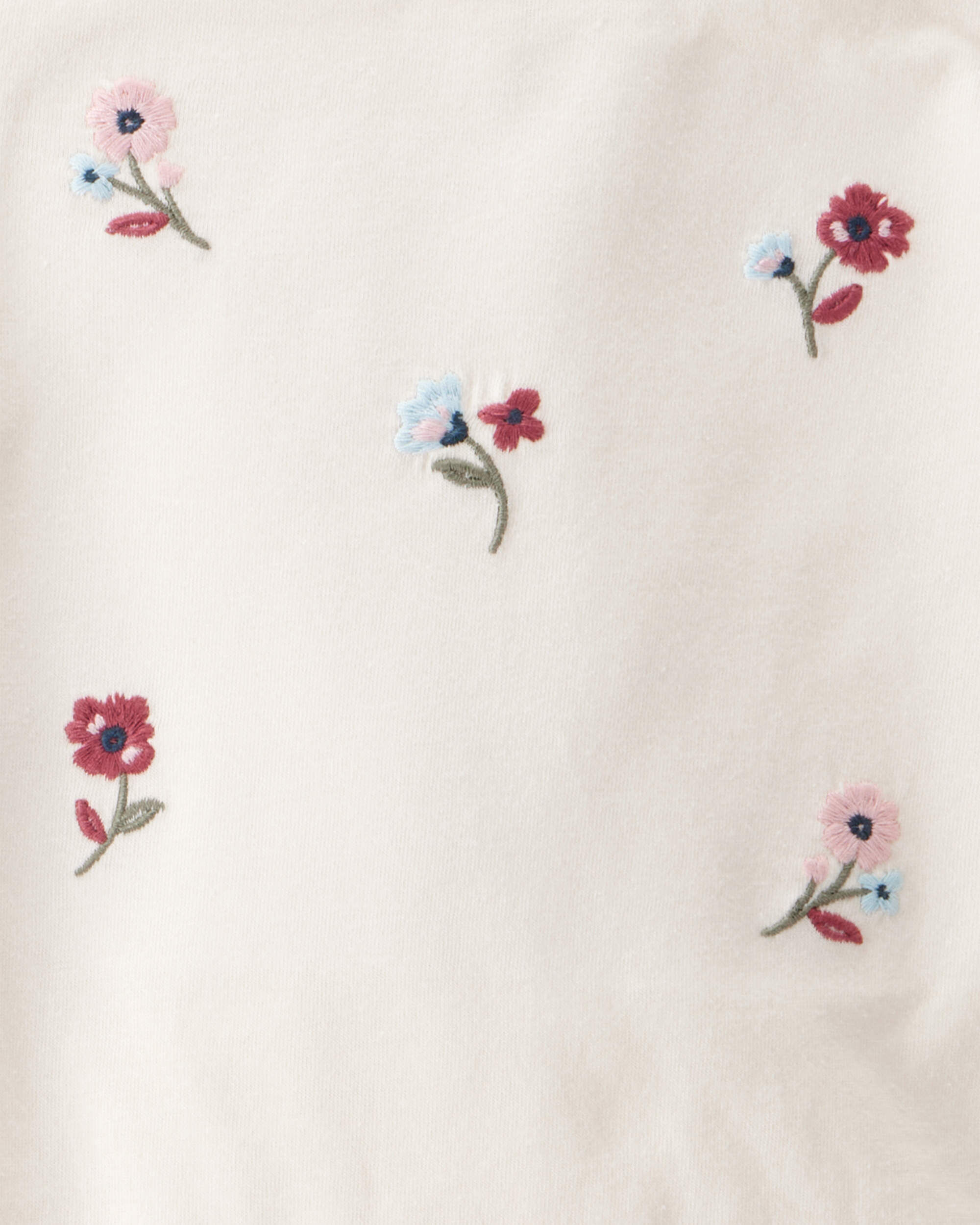 Baby 2-Piece Floral Long-Sleeve Bodysuit Pant Set - White/Pink
