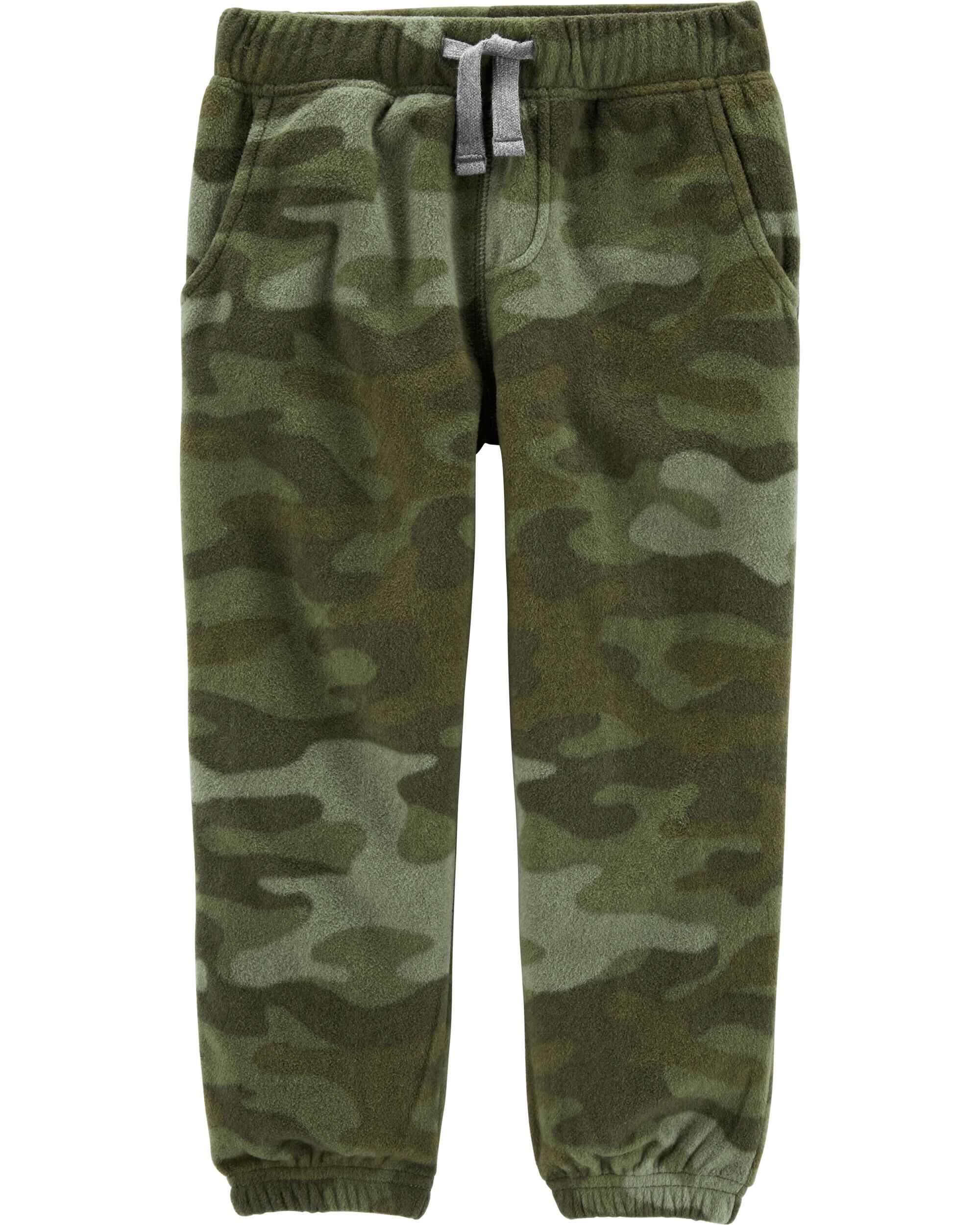fleece camo pants