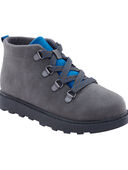 Grey - Kid High-Top Boots, Selected