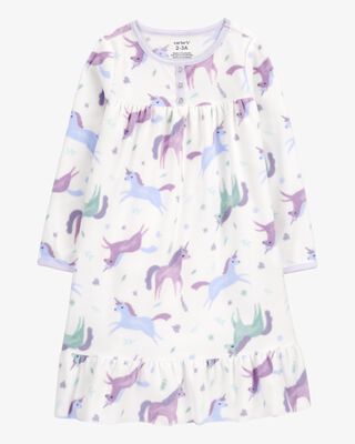 Product image 1 of Kid Unicorn Fleece Nightgown