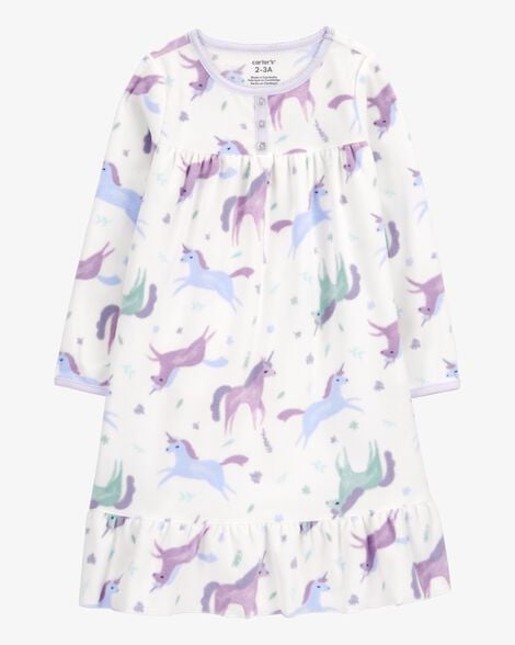 Product image 1 of Kid Unicorn Fleece Nightgown