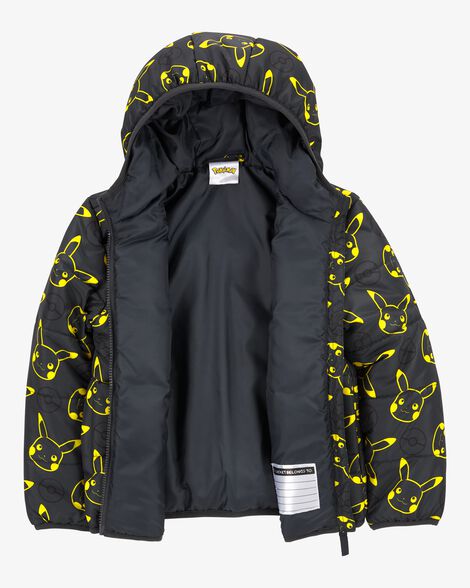  Product image 2 of Kid Pikachu Pokémon Puffer Jacket - Black
