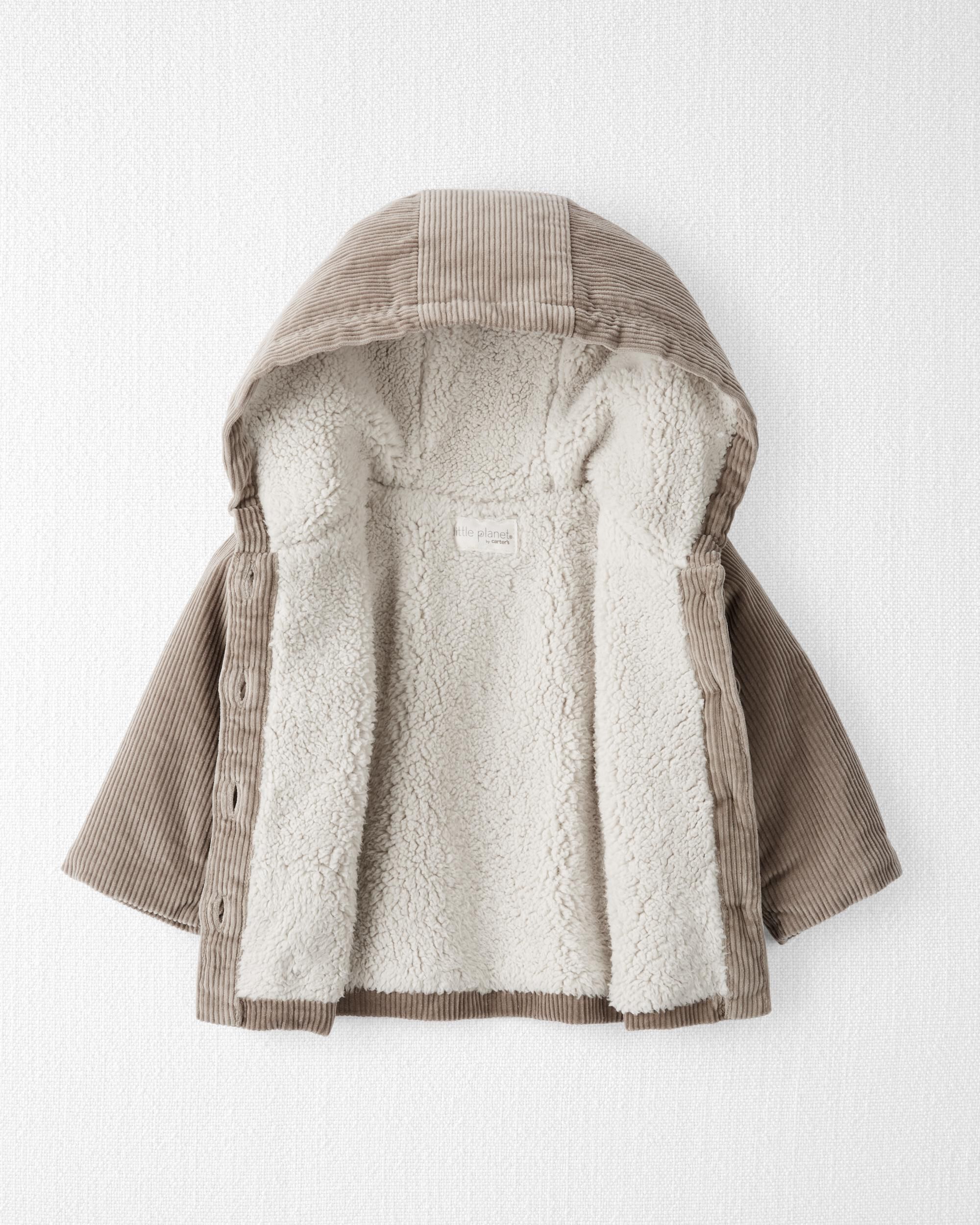 Baby Sherpa Lined Corduroy Jacket Made With Organic Cotton