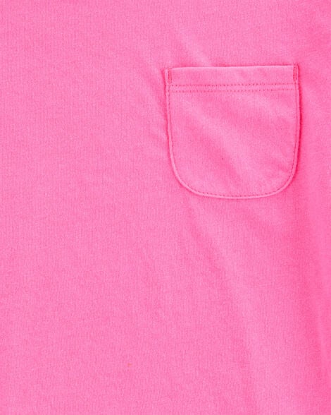 Product image 2 of Kid Solid Short-Sleeve Fashion Top - Pink
