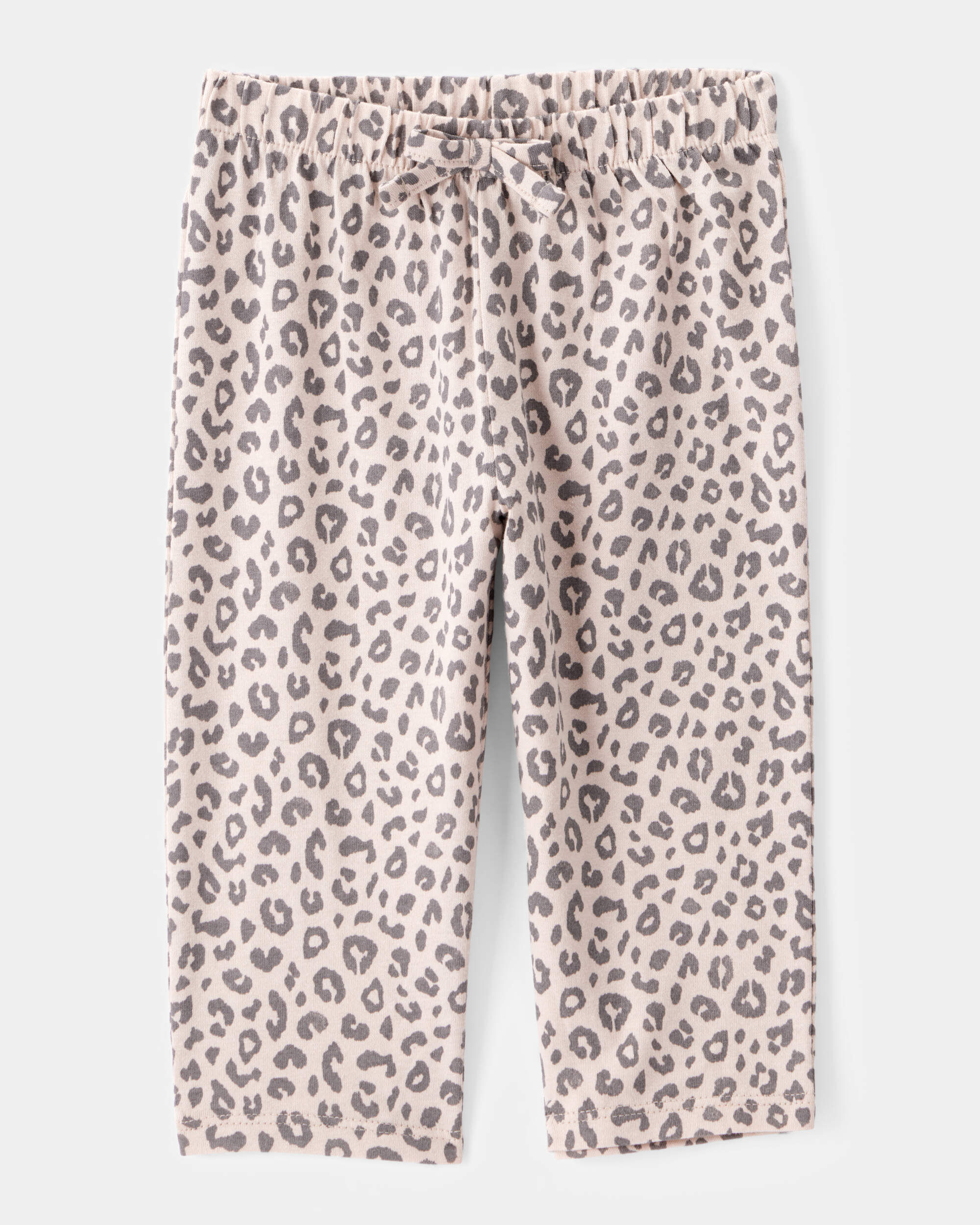 Baby 2-Piece Long-Sleeve Bodysuit & Pull-On Leopard Pants