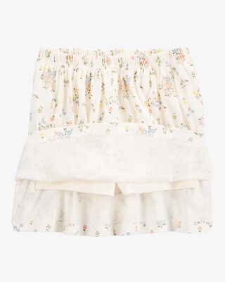 Product image 2 of Kid 2-Piece Bunny Floral Skort Outfit Set - Blue/Ivory