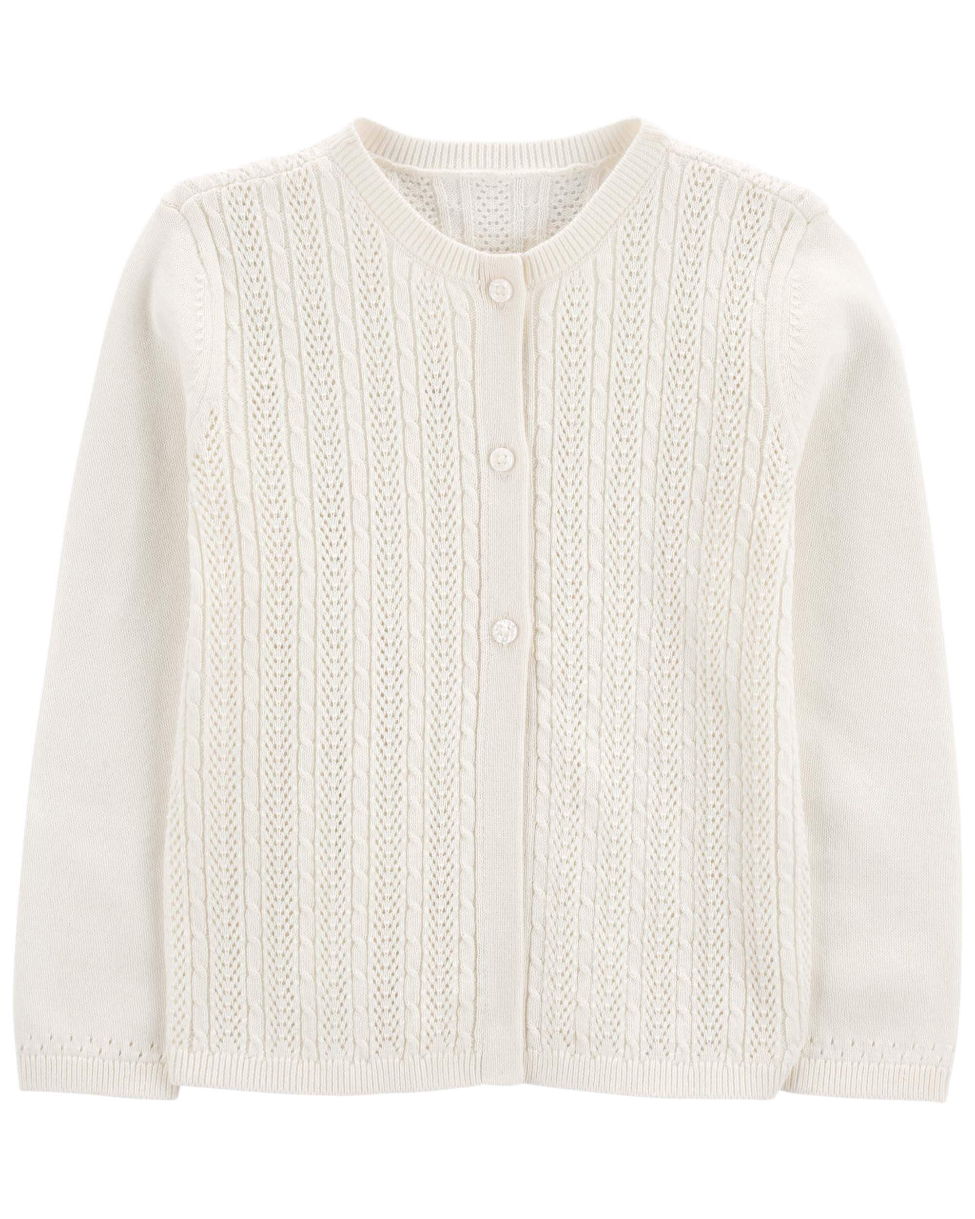 Toddler Pointelle Sweater Knit Cardigan OshKosh Carter s