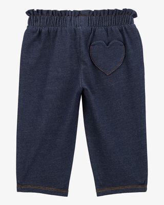 Product image 2 of Baby 2-Piece Heart Flutter-Sleeve Bodysuit Pant Set