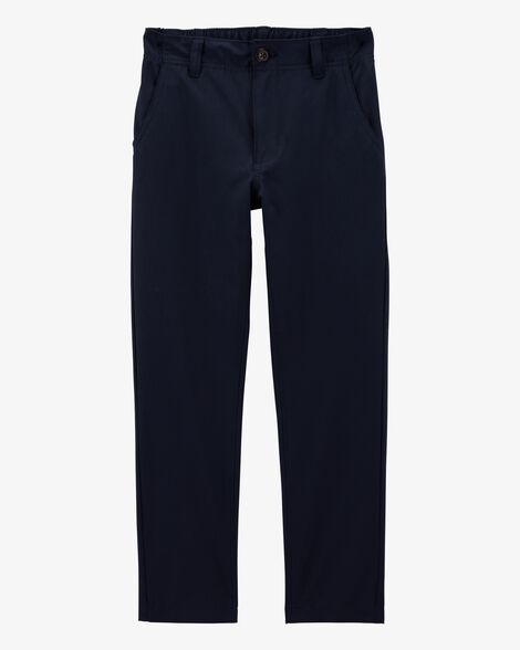  Product image 1 of Kid Poplin Pull-On Uniform Pants - Navy