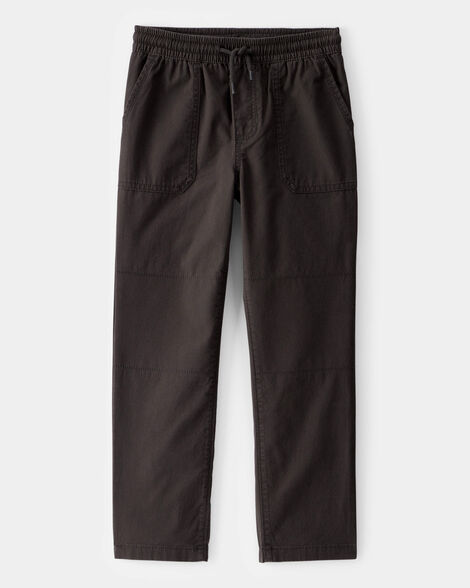 kid everyday pull-on pants - dark grey