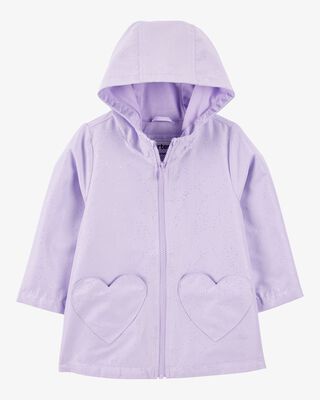 Product image 1 of Toddler Heart Pockets Rain Jacket - Purple