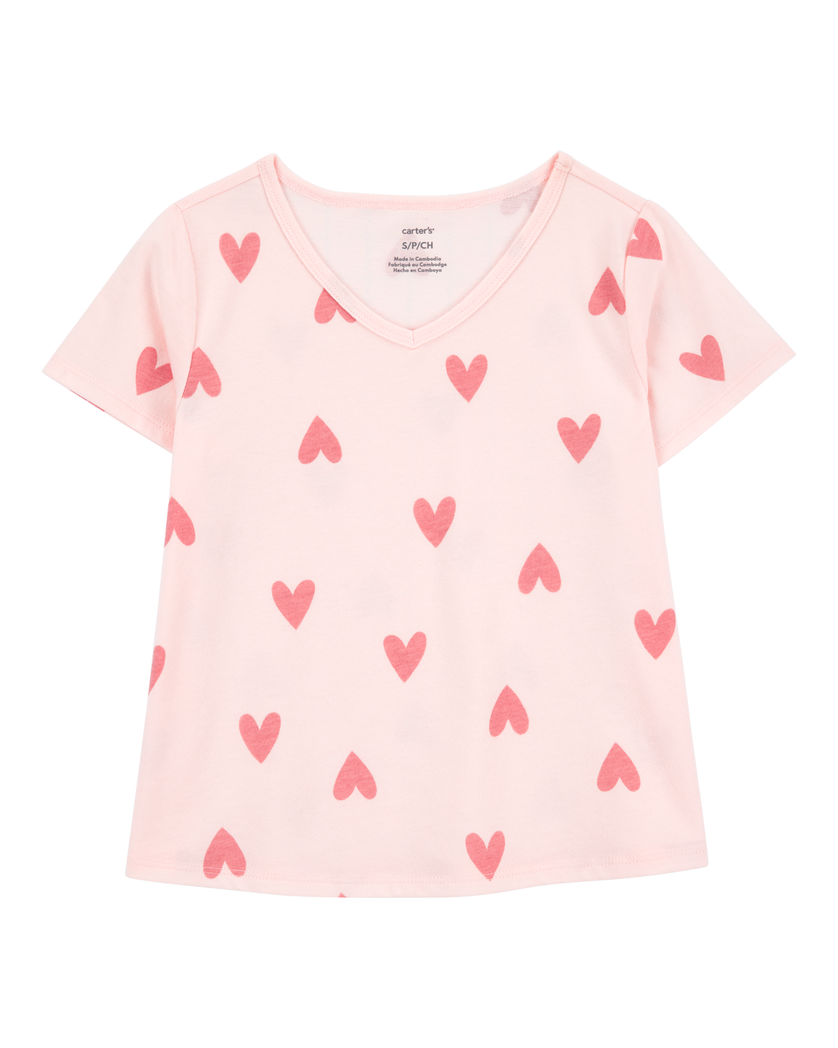【正規品】andmary Heart point tops pink Cotton T-Shirt - Pink/hearts - Kids | H&M US