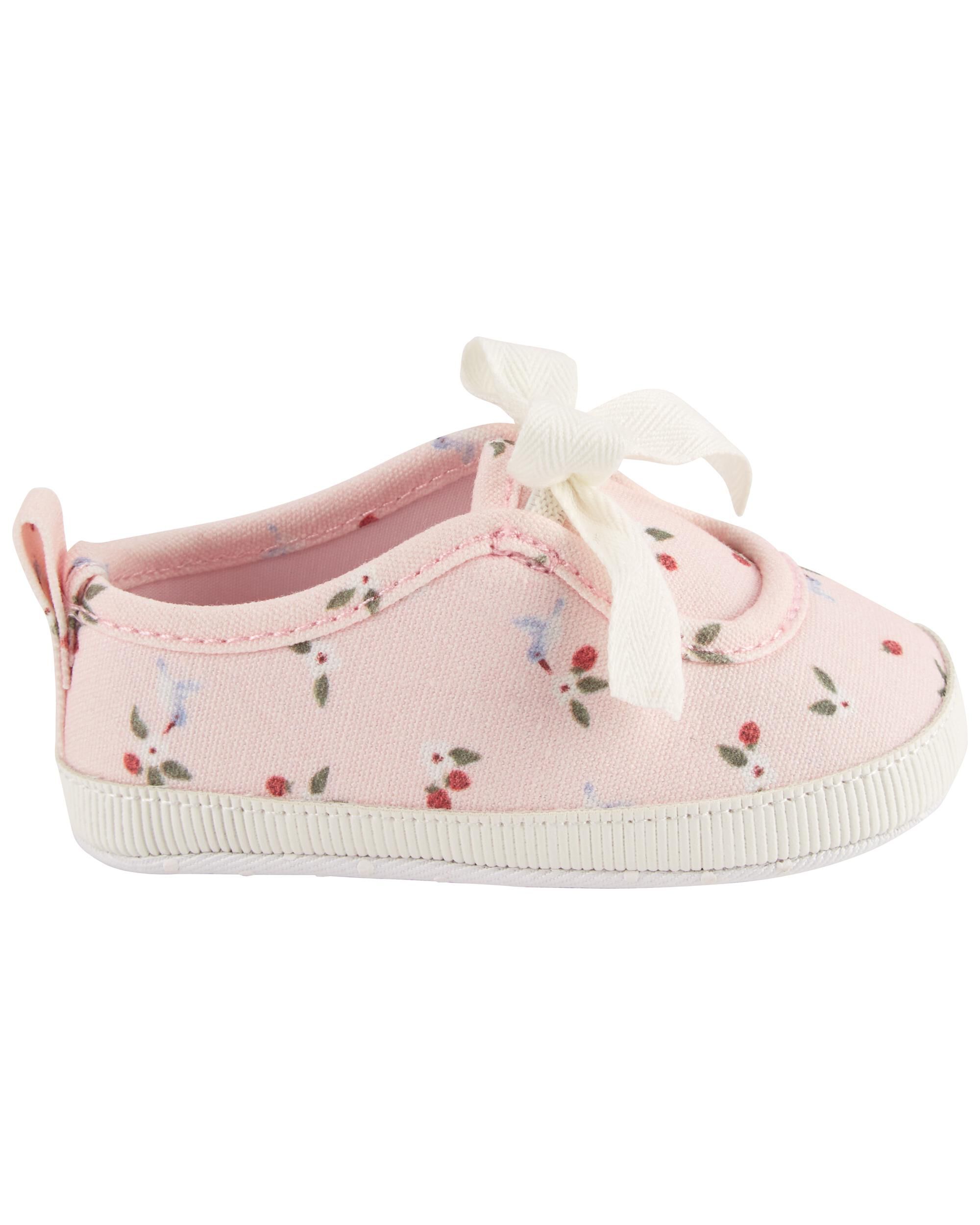 Carter's Baby Toddler Girls Kids Shoes Floral Athletic Canvas NWT Size 5 6 7 