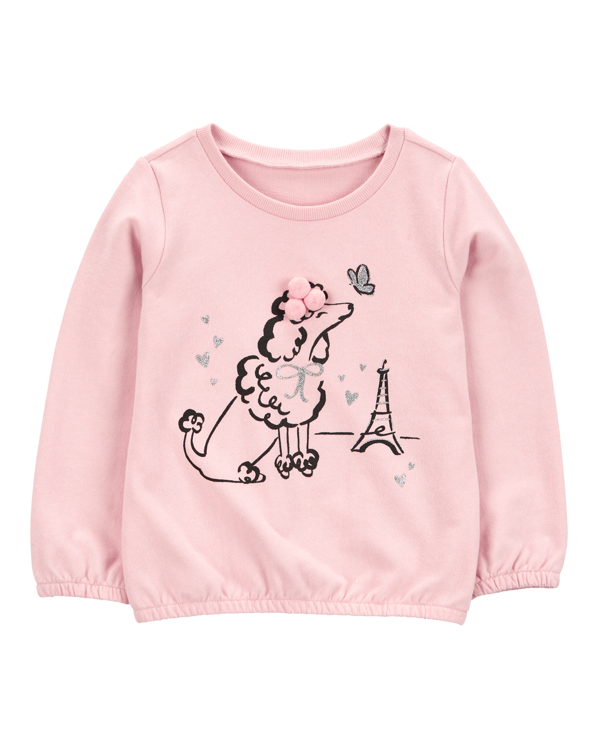 Baby Dog Knit Long-Sleeve Fashion Top - Pink - Carter's Baby Dog Knit Long-Sleeve Fashion Top - Pink - Carter's