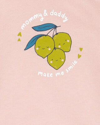 Product image 2 of Baby Lemons Mommy & Daddy Long-Sleeve Bodysuit