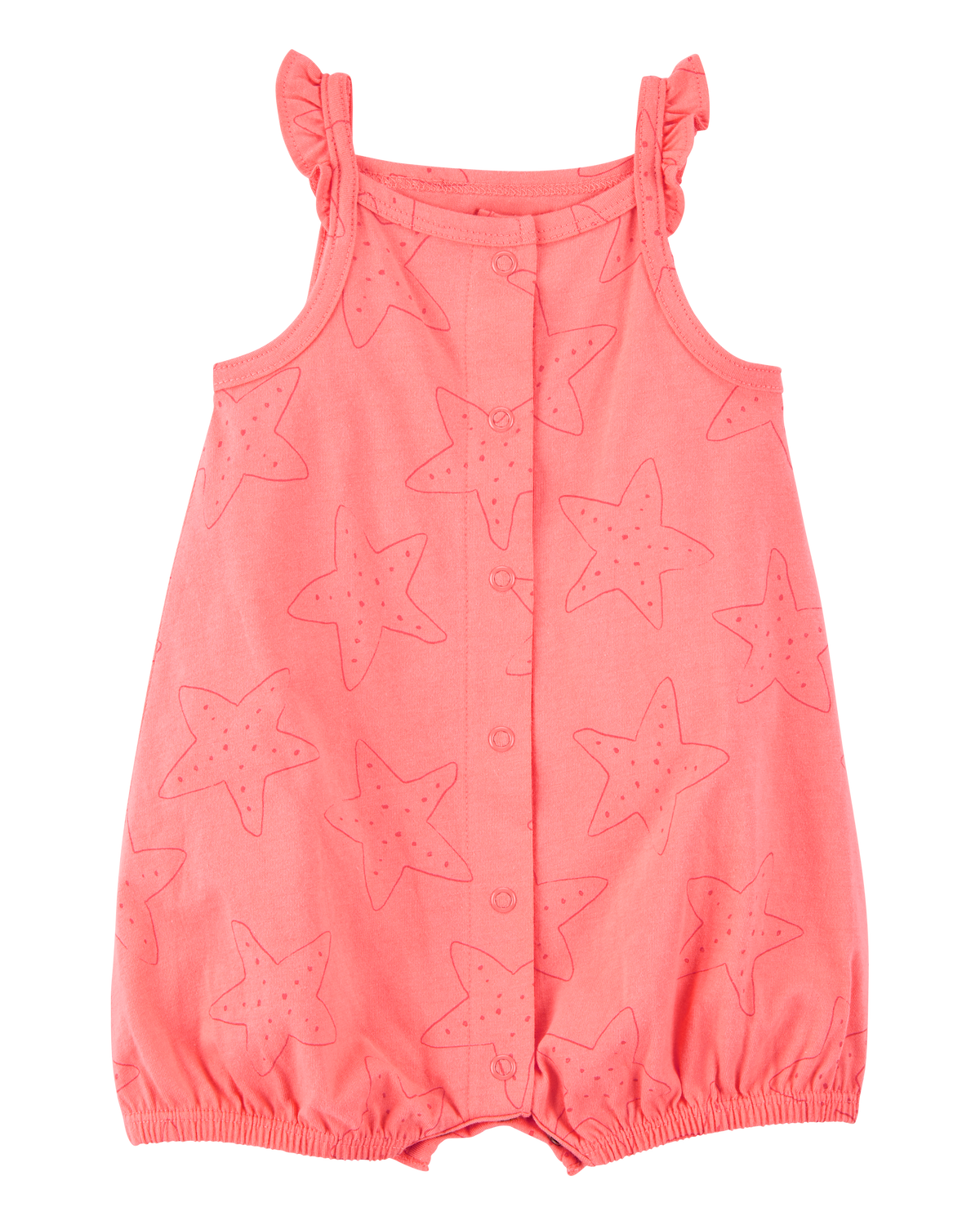 carter's Baby Starfish Snap-Up Cotton Romper