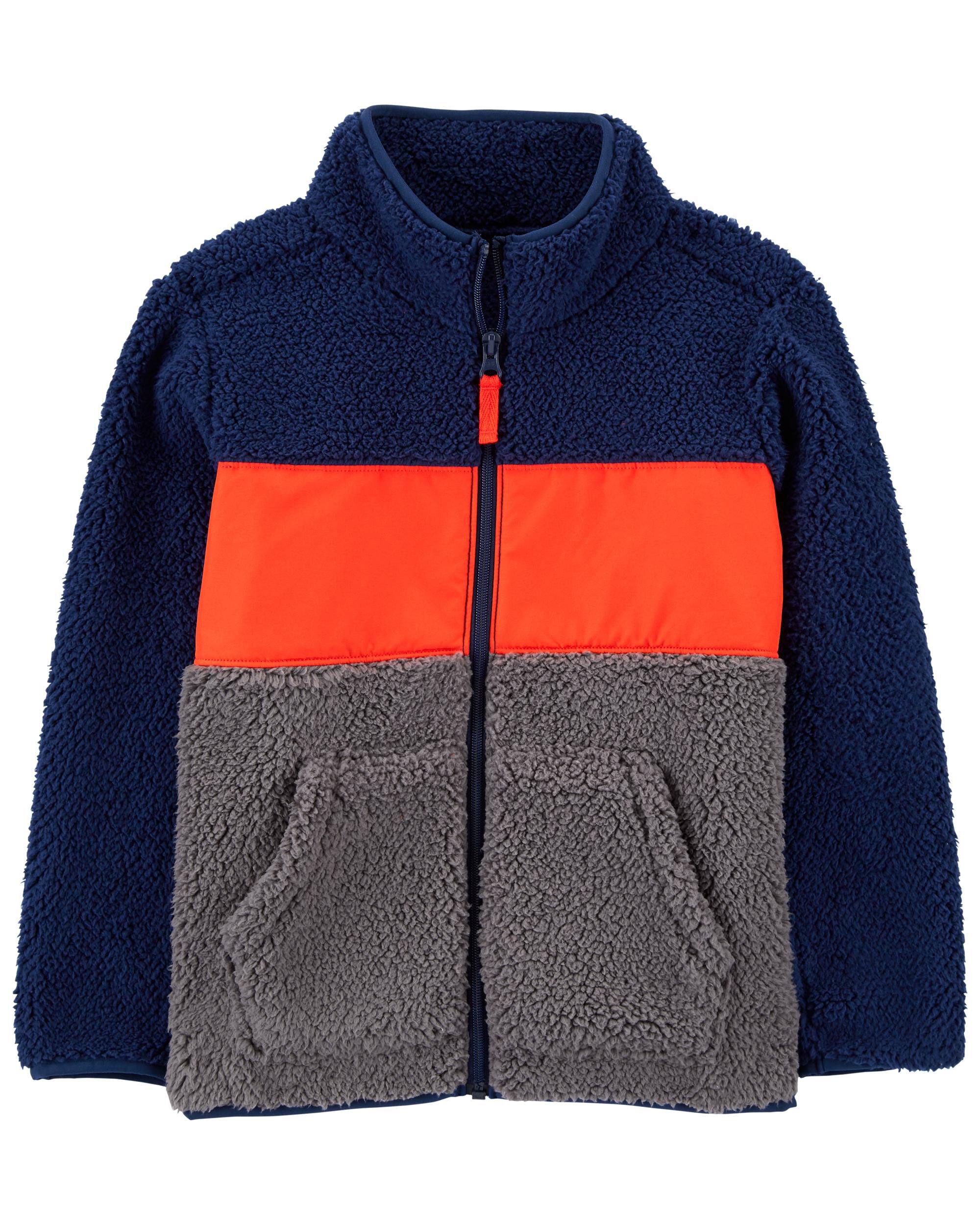 orange sherpa jacket