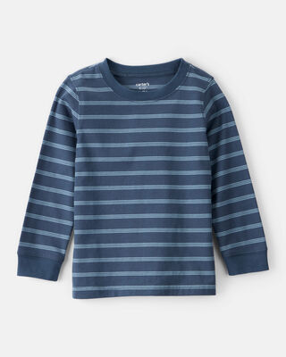 Product image 1 of Toddler Boy Striped Long-Sleeve Tee - Navy