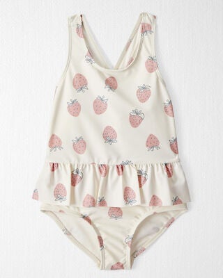Product image 1 of Toddler Recycled Strawberry-Print Swimsuit