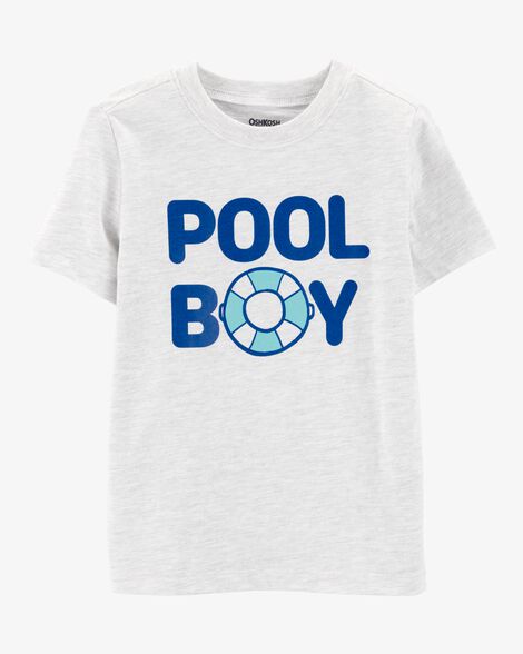  Product image 1 of Toddler Pool Boy Short-Sleeve Graphic Tee - Grey