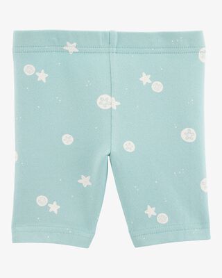 Product image 2 of Toddler Sea Print Bike Shorts - Green