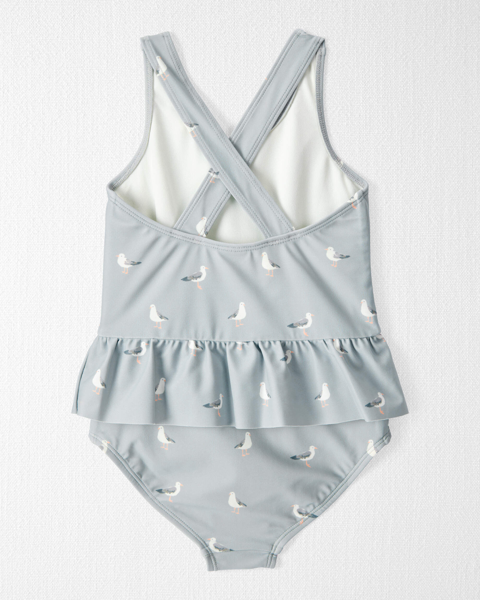 優れた品質 Seagull-Print Recycled Girl Toddler Swimsuit Planet Little - 白